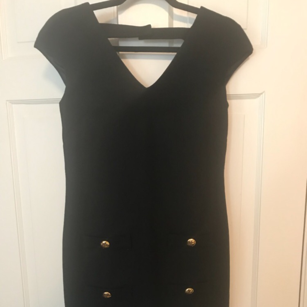 Leona black wool dress 0